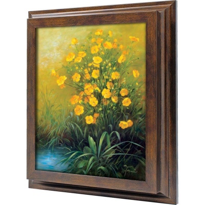  Ключница Желтые цветы, Бронза, 20x25 см фото в интернет-магазине