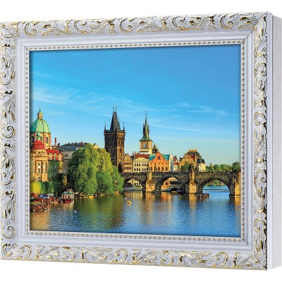 Ключница Панорама Пражского Града над Влтавой, Алмаз, 20x25 см фото в интернет-магазине