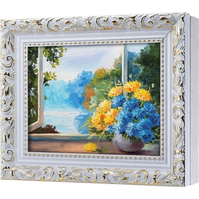  Ключница Солнечный пейзаж с цветами, Алмаз, 13x18 см фото в интернет-магазине