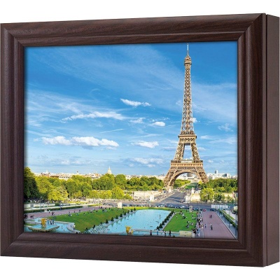  Ключница Вид на Эйфелеву башню. Париж., Обсидиан, 20x25 см фото в интернет-магазине