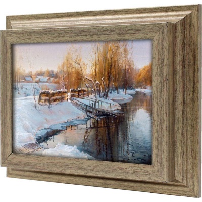  Ключница Зимнее озеро, Антик, 13x18 см фото в интернет-магазине