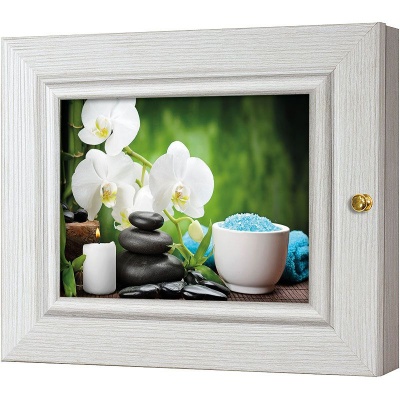  Ключница Гармония орхидей, Жемчуг, 13x18 см фото в интернет-магазине