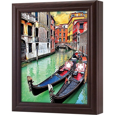  Ключница Гондолы на канале в Венеции, Обсидиан, 20x25 см фото в интернет-магазине