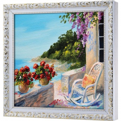  Ключница Солнечный пейзаж Греции, Алмаз, 30x30 см фото в интернет-магазине