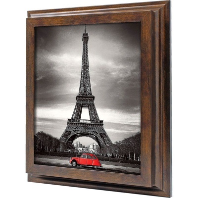  Ключница Эйфелева башня и красный автомобиль, Бронза, 20x25 см фото в интернет-магазине