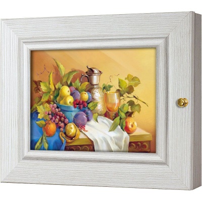  Ключница Садовые плоды, Жемчуг, 13x18 см фото в интернет-магазине