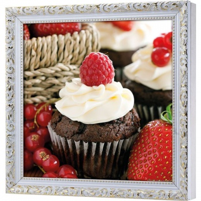  Ключница Шоколадный кекс с малиной, Алмаз, 30x30 см фото в интернет-магазине