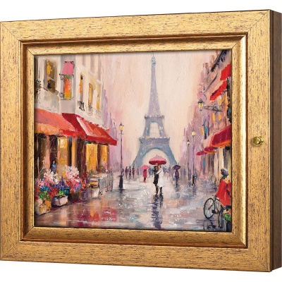  Ключница Влюблённые под зонтом в Париже, Авантюрин, 20x25 см фото в интернет-магазине