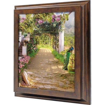  Ключница Павлин в саду, Бронза, 20x25 см фото в интернет-магазине
