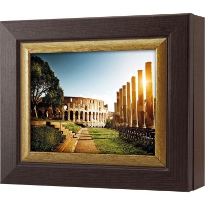 Ключница Колизей при восходе солнца, Турмалин/Золото, 13x18 см фото в интернет-магазине