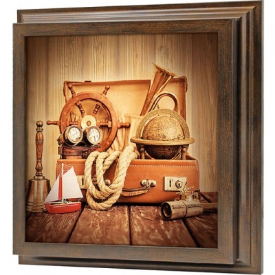  Ключница Морской натюрморт, Бронза, 30x30 см фото в интернет-магазине