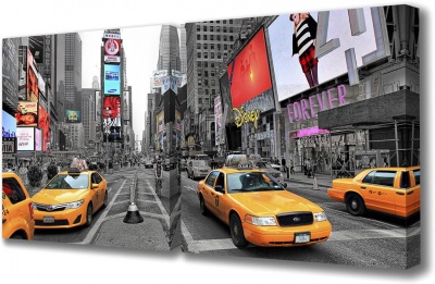  Модульная картина По улицам Нью-Йорка III, S-4029H фото в интернет-магазине