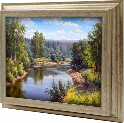  Ключница Проточная река, Антик, 20x25 см фото в интернет-магазине
