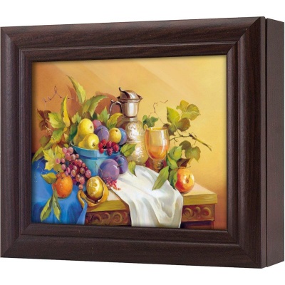  Ключница Садовые плоды, Обсидиан, 13x18 см фото в интернет-магазине