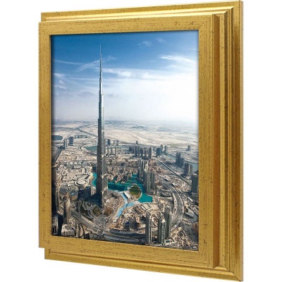  Ключница Башня Бурдж Халиф, Золото, 20x25 см фото в интернет-магазине