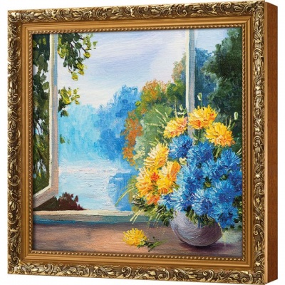  Ключница Солнечный пейзаж с цветами , Цитрин, 30x30 см фото в интернет-магазине
