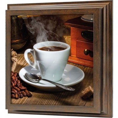  Ключница Ароматный кофе, Бронза, 30x30 см фото в интернет-магазине