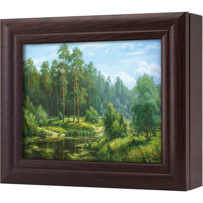  Ключница Русский ландшафт VIII, Обсидиан, 13x18 см фото в интернет-магазине