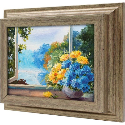  Ключница Солнечный пейзаж с цветами, Антик, 13x18 см фото в интернет-магазине