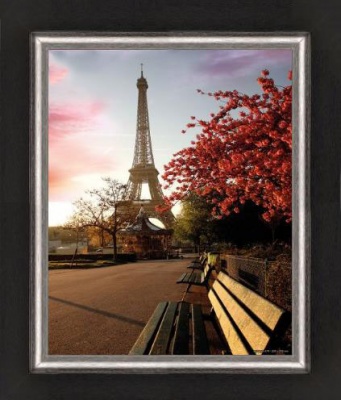  Репродукция в багете Весна наполняет Париж , A74-3007-ч/с фото в интернет-магазине