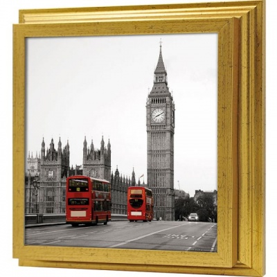  Ключница Стиль Лондона, Золото, 30x30 см фото в интернет-магазине