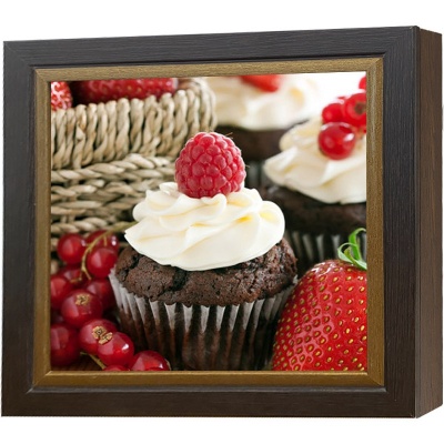  Аптечка Шоколадный кекс с малиной, Турмалин/Золото, 29x29 см фото в интернет-магазине