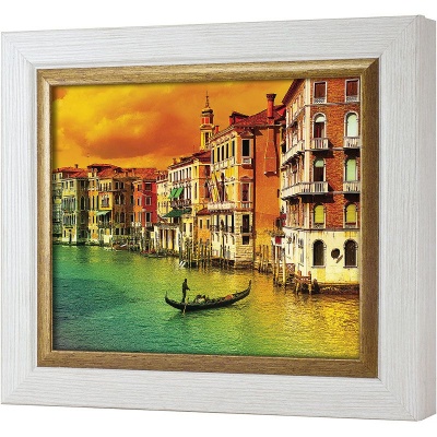  Ключница Восхитительная Венеция на заре, Жемчуг/Золото, 20x25 см фото в интернет-магазине
