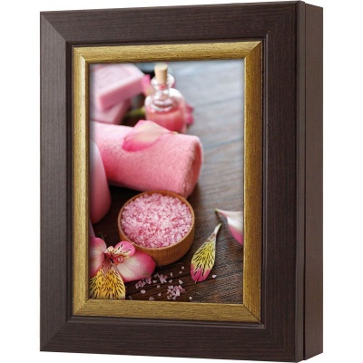  Ключница Цветочный спа, Турмалин/Золото, 13x18 см фото в интернет-магазине