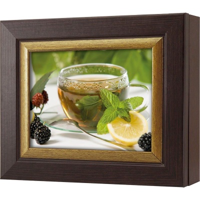  Ключница Фруктовый чай с мятой, Турмалин/Золото, 13x18 см фото в интернет-магазине
