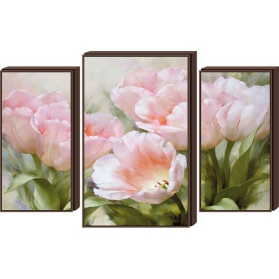  Модульная картина Розовые тюльпаны, ЛИ5 фото в интернет-магазине