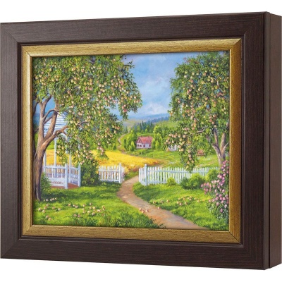  Ключница Яблочный сад, Турмалин/Золото, 20x25 см фото в интернет-магазине