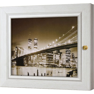  Ключница Бруклинский мост, Жемчуг, 20x25 см фото в интернет-магазине