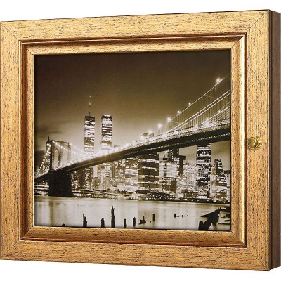  Ключница Бруклинский мост, Авантюрин, 20x25 см фото в интернет-магазине
