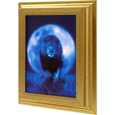  Ключница Африканский лев, Золото, 13x18 см фото в интернет-магазине