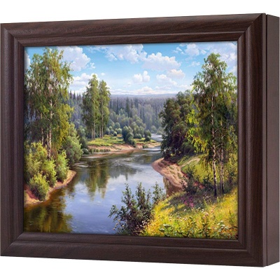  Ключница Проточная река, Обсидиан, 20x25 см фото в интернет-магазине