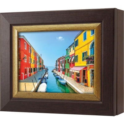  Ключница Венеция. Канал острова Бурано, Турмалин/Золото, 13x18 см фото в интернет-магазине