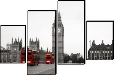  Модульная картина Стиль Лондона, A38 фото в интернет-магазине