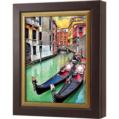  Ключница Гондолы на канале в Венеции, Турмалин/Золото, 20x25 см фото в интернет-магазине