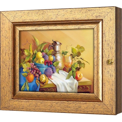  Ключница Садовые плоды, Авантюрин, 13x18 см фото в интернет-магазине