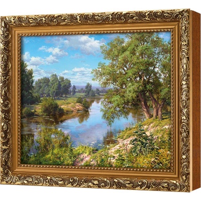  Ключница Пейзаж с рекой, Цитрин, 20x25 см фото в интернет-магазине