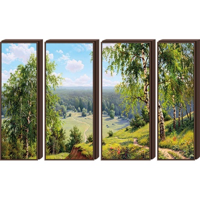  Модульная картина Березовая долина, ПИ8 фото в интернет-магазине