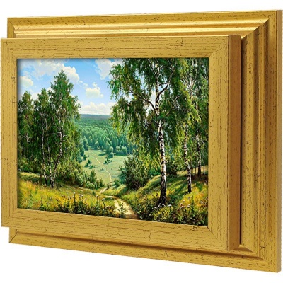  Ключница Тропинка к лесу, Золото, 13x18 см фото в интернет-магазине