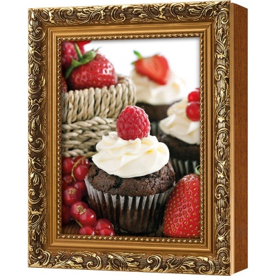  Ключница Шоколадный кекс с малиной, Цитрин, 13x18 см фото в интернет-магазине