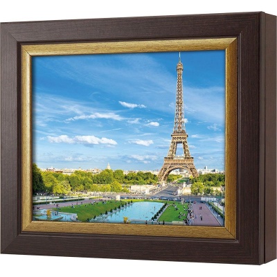  Ключница Вид на Эйфелеву башню. Париж., Турмалин/Золото, 20x25 см фото в интернет-магазине