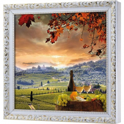  Ключница Виноградники Тосканы, Алмаз, 30x30 см фото в интернет-магазине