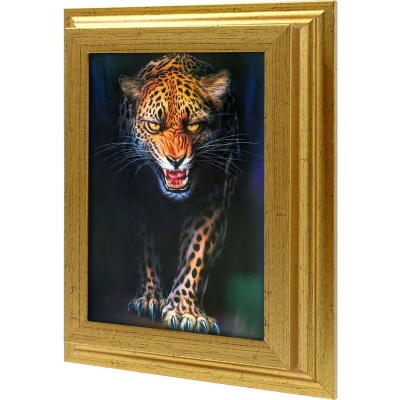  Ключница Леопард, Золото, 13x18 см фото в интернет-магазине
