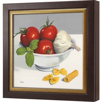  Ключница Овощной натюрморт I, Турмалин/Золото, 30x30 см фото в интернет-магазине