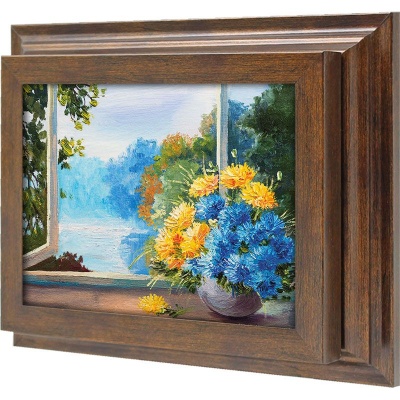  Ключница Солнечный пейзаж с цветами, Бронза, 13x18 см фото в интернет-магазине