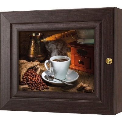  Ключница Ароматный кофе, Турмалин, 13x18 см фото в интернет-магазине