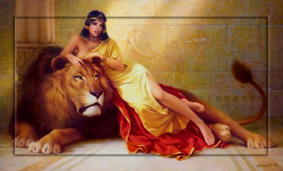 Картина с дорисовкой на раме, Принцесса Египта, КВ1-60x100 фото в интернет-магазине